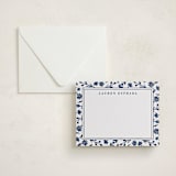 "Pressed Frame" - Personalized Stationery Cards in Aegean by Oma N. Ramkhelawan - Assembled
