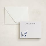 "Best Friend" - Personalized Stationery Cards in Lapis by Teju Reval - Assembled