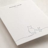 "A Simple Stroll | Winnie The Pooh" - Personalized Stationery Cards in Royal by Britt Mills - Detail
