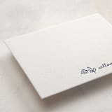 "little wildflower" - Personalized Stationery Cards in Lapis by Kelly Watkins - Detail