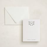 "Escudo" - Personalized Stationery Cards in Moss by Tamara Hilje - Assembled