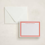 "Racquet" - Personalized Stationery Cards in Verona Sunset by Megan Davis - Assembled