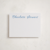 "blue ribbon" - Personalized Stationery Cards in Sapphire by Megan Davis - Front