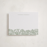 "Flower Garden" - Personalized Stationery Cards in Mint by Brandy Folse - Front