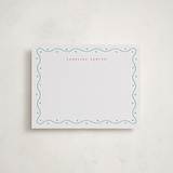 "Happiness" - Personalized Stationery Cards in Seafoam by Alston Foster - Front