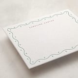 "Happiness" - Personalized Stationery Cards in Seafoam by Alston Foster - Detail