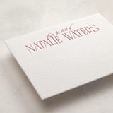 "headline" - Personalized Stationery Cards in Rose by JoAnn Jinks - Detail