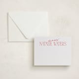 "headline" - Personalized Stationery Cards in Rose by JoAnn Jinks - Assembled