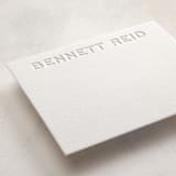 "Crewneck" - Personalized Stationery Cards in Blind Deboss by Megan Davis - Detail