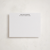 "Simply Established" - Personalized Stationery Cards in Soft Black by Beth Vassalo - Front