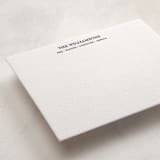 "Simply Established" - Personalized Stationery Cards in Soft Black by Beth Vassalo - Detail