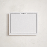"Triple Engraved" - Personalized Stationery Cards in Granite by Carolyn MacLaren - Front