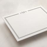 "Triple Engraved" - Personalized Stationery Cards in Granite by Carolyn MacLaren - Detail