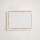 "Link" - Personalized Stationery Cards in Saffron by Pati Cascino - Front