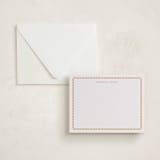 "Link" - Personalized Stationery Cards in Saffron by Pati Cascino - Assembled
