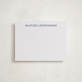 "Classical" - Personalized Stationery Cards in Lapis by Angela Garrick - Front