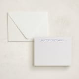 "Classical" - Personalized Stationery Cards in Lapis by Angela Garrick - Assembled