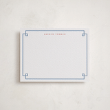 "Timeless Frame" - Personalized Stationery Cards in Pacific Blue by Alston Foster - Front