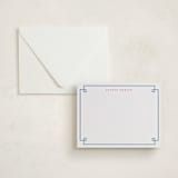 "Timeless Frame" - Personalized Stationery Cards in Pacific Blue by Alston Foster - Assembled