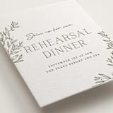 "Beauty of Nature" - Letterpress Reception Cards in Moss by Oscar and Emma - Karly Depew - Detail