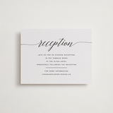 "Someone Like You" - Letterpress Reception Cards in Soft Black by Design Lotus - Front