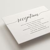 "Someone Like You" - Letterpress Reception Cards in Soft Black by Design Lotus - Detail