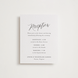"Nothing Compares To You" - Letterpress Reception Cards in Soft Black | Gravel by Design Lotus - Front