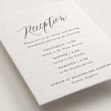"Nothing Compares To You" - Letterpress Reception Cards in Soft Black | Gravel by Design Lotus - Detail
