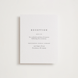 "A Thousand Years" - Letterpress Reception Cards in Soft Black by Design Lotus - Front