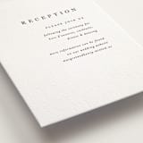 "Trio" - Letterpress Reception Cards in Soft Black by Pixel and Hank - Detail