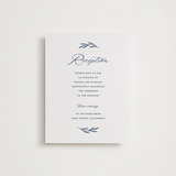"Everlasting" - Letterpress Reception Cards in Indigo by Susan Moyal - Front