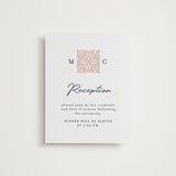 "Tiles" - Letterpress Reception Cards in Matte Gold | Aegean | Nude by Juliana Zimmermann - Front