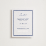 "Starboard" - Letterpress Reception Cards in Lapis by Pixel and Hank - Front