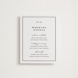 "Heritage" - Letterpress Reception Cards in Soft Black by Stacey Meacham - Front