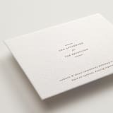 "Lombardy" - Letterpress Reception Cards in Burnt Sienna by Megan Davis - Detail