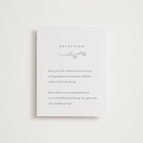 "Essence" - Letterpress Reception Cards in Ash by Jennifer Postorino - Front