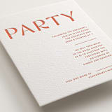"Boldly" - Letterpress Reception Cards in Neon Orange by Blustery August - Detail