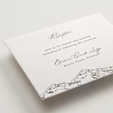 "Mountainview" - Letterpress Reception Cards in Graphite by Sarah Brown - Detail