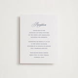 "Empire" - Letterpress Reception Cards in Aegean by Jennifer Postorino - Front