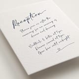 "Ink scribble" - Letterpress Reception Cards in Aegean by Adelyn T. - Detail