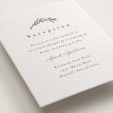 "Wreathed Monogram" - Letterpress Reception Cards in Stone by Katherine Moynagh - Detail