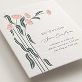 "Nouveau Swans" - Letterpress Reception Cards in Nouveau Swans by Olivia Raufman - Detail