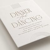 "Framed Elegance" - Letterpress Reception Cards in Framed Elegance by Creo Study - Detail