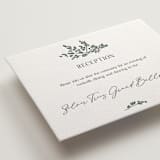 "Whimsy Blooms" - Letterpress Reception Cards in Stone by Justyna Zawadzka - Detail
