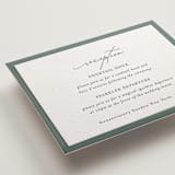"Fondness" - Letterpress Reception Cards in Gravel by Design Lotus - Detail