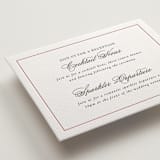 "Steeped in Tradition" - Letterpress Reception Cards in Scarlet by Design Lotus - Detail