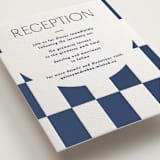 "Beech" - Letterpress Reception Cards in Navy by Blustery August - Detail