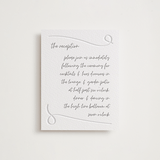 "Artist Hand" - Letterpress Reception Cards in Artist Hand by Heather Schertzer - Front