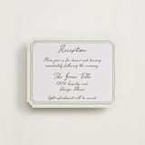 "Handwritten" - Letterpress Reception Cards in Artichoke by Cass Loh - Front