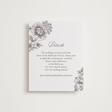 "Wedding Press" - Letterpress Reception Cards in Graphite by Chris Griffith - Front